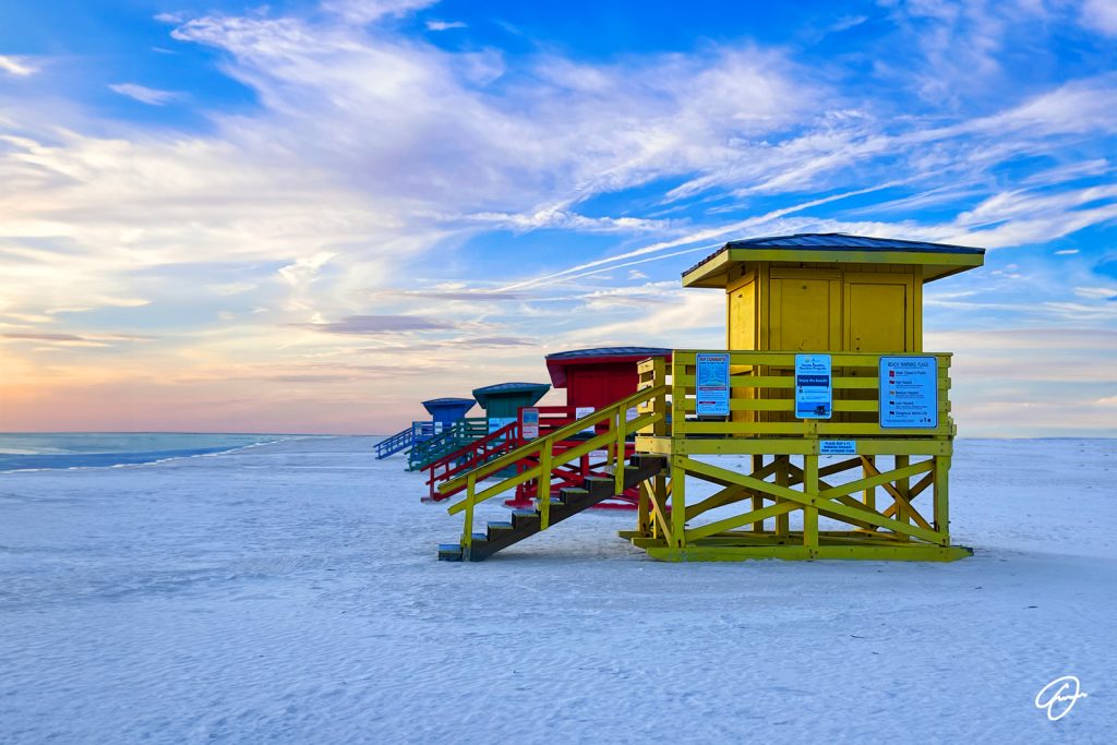Embrace the Sunshine artwork by Fabio Dal Boni – sunset seascape at Siesta Key, Sarasota, Florida