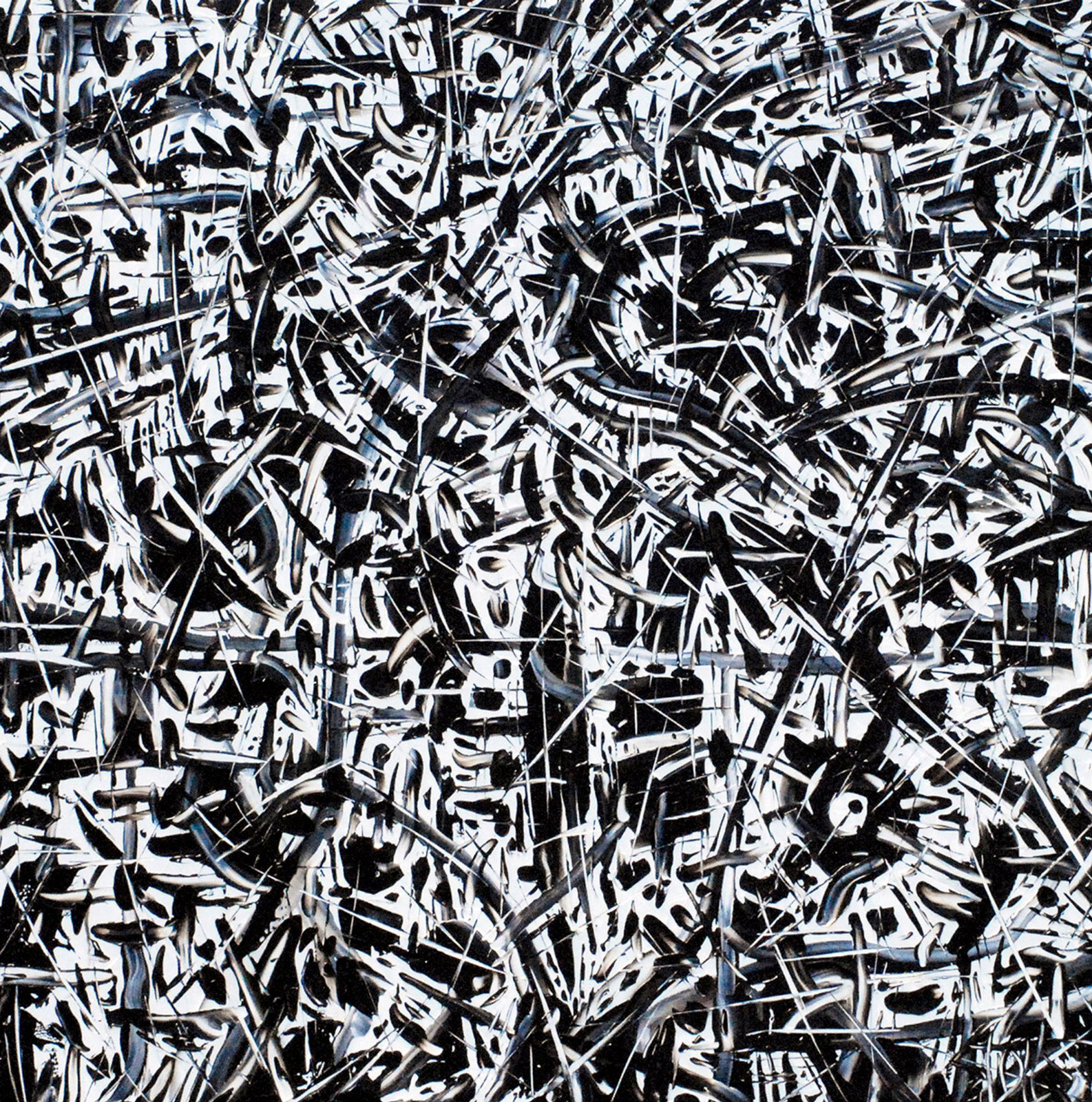 Everything 1 abstract oil painting by Bill Stone