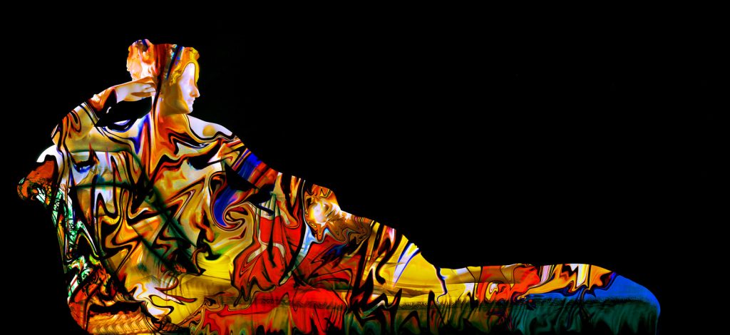Paolina Gold fine art photograph on metal by Edoardo Montaina