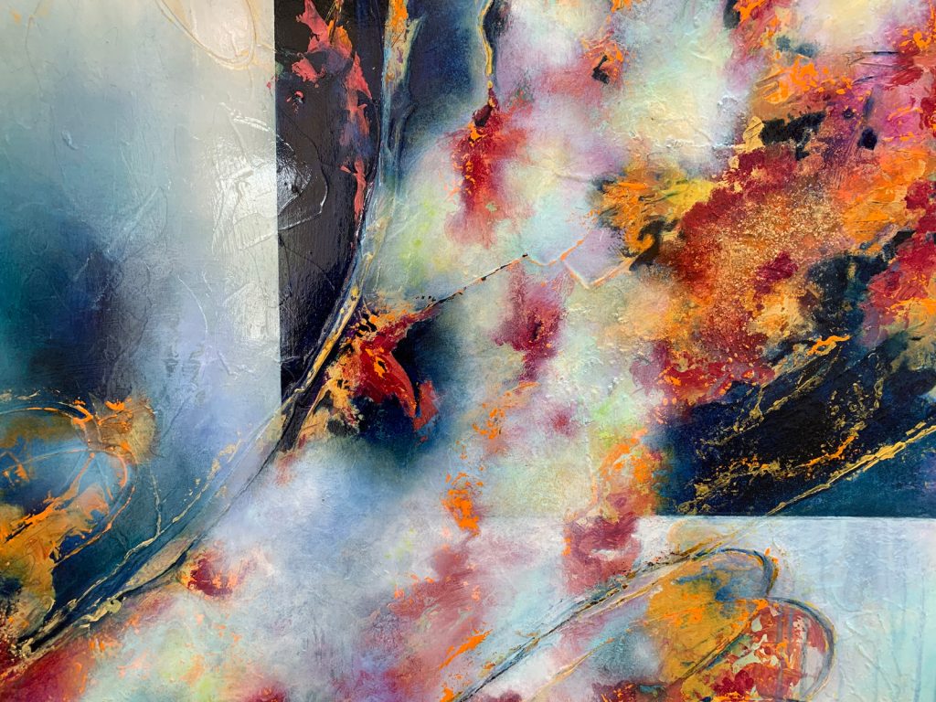 Parts of the Soul abstract artwork by Sharon Grimes